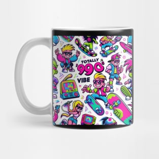 Retro 90s Vibe - Vintage Style Fashion Tee Mug